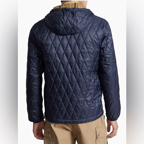 NWT! Polo by Ralph Lauren  Holborn Quilted Hooded Jacket Men’s Size L Navy - Picture 4 of 15
